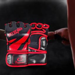 Luvas de mma metade dedo sparring grappling artes marciais esporte luvas de proteção engrenagem karate luta luva pontapé luvas de boxe - Image 3