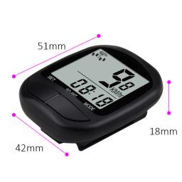 Computador de bicicleta à prova d'água com display LCD, velocímetro bicicleta e odômetro, MTB equitação cronômetro, equipamento ciclismo - Image 3