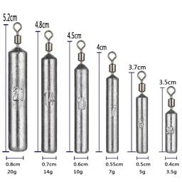 Peso de pesca 15 Pçs/lote Molde de Chumbada 3.5g 5g 7g 10g 14g 20g Tubo Bala Plumb Pingente Metal Jig Sast Sea Tackle Kit Ferramenta de Pesca - Image 5