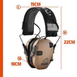 Original Tactical Electronic Shooting Earmuff, Headset Outdoor Sports, Amplificação do Som de Impacto, Ouvir Caça Orelha - Image 4