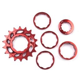 Kit de conversão de volante de bicicleta de velocidade única, liga de alumínio 18t cassete cog mountain road bike roda dentada ciclismo peças de roda livre - Image 2
