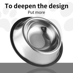 Grande capacidade aço inoxidável pet alimentação tigela, gato e cão beber tigela, alimentador de metal, durável, fácil de limpar - Image 6