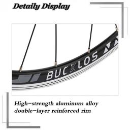 Bucklos 700c conjunto de rodas de bicicleta de estrada 9*100mm 10*130mm conjunto de rodas de bicicleta de liga de alumínio dianteiro traseiro v freio rodas peças de bicicleta - Image 4