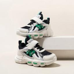 Tênis de rede respirável infantil, sapatos de papai feminino, novo, primavera e outono, 2024 - Image 1