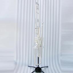 Instrumento De Trombone Lacado A Ouro Bb, alto Grau, pistões Acessíveis, preço De Fábrica - Image 4