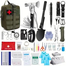 Kit de primeiros socorros para acampar e caminhar, equipamento ao ar livre, kits de emergência IFAK Adventures Bag, Conjunto Completo de Sobrevivência Molle - Image 3