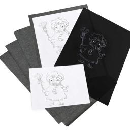 A4 Carbon Black Papel Reutilizável, Transferência Grafite Ativado, Rastreamento e Pintura, Superfícies Arte, Papel de Cópia, 50PCs - Image 4