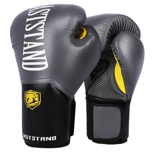 Luvas de Boxe de Couro BOXER-PU para Homens e Mulheres - Profissionais para Kickboxing, Muay Thai e MMA, Disponíveis em Várias Oz