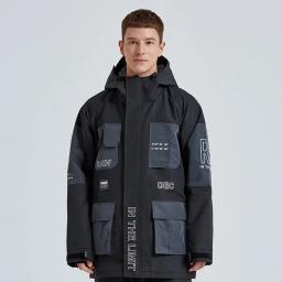 Casacos de esqui impermeáveis e à prova de vento para homens e mulheres, esportes ao ar livre, snowboard, casaco de esqui térmico, novo, inverno 2022 - Image 4