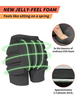AVIVOR-Calções de Proteção com Zíper Lateral, Estofamento 3D, Adequado para Esqui, Skate, Crianças, Jovens, Adulto - Image 2