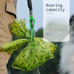 Novo saco de cocô de cachorro clipe mãos-livres produtos para cães corda de tração saco de toalete dispensador pet saco de lixo titular suprimentos de limpeza - Image 3
