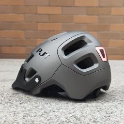 PJT-Capacete Ultraleve de Ciclismo para Homens e Mulheres, Capacete de Bicicleta com Luz LED Recarregável, Capacetes MTB, Mountain Road Bike, Novo - Image 1