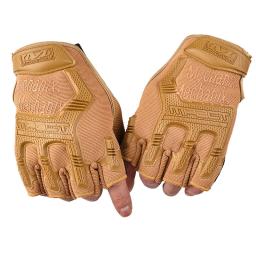 Luvas táticas de meio dedo para homens, equipamento protetor, paintball, airsoft, tiro, combate, antiderrapante, bicicleta, dedo cheio - Image 5