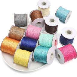 Linha de couro Cordão Encerado para Fazer Jóias, 20 Cores, Fio De Algodão, Strap String, Colar Corda, Pulseira DIY Suprimentos, 0.5mm, 10m por Saco - Image 4