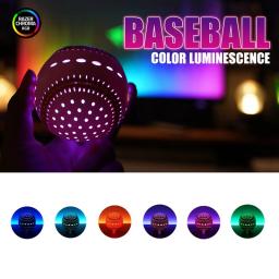 Beisebol iluminado de 9 polegadas que brilha no beisebol escuro para entretenimento esportivo familiar - Image 4