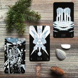 Wayward Dark Tarot Card Games, Totalmente Ilustrado, Tamanho Padrão, 78 Pcs Cards, 12x7cm - Image 2