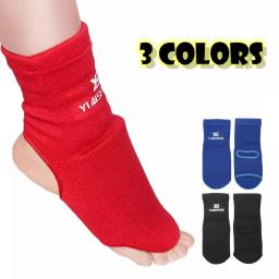 Mma boxe instep guarda adulto profissional sanda muay thai tornozelo apoio criança karate meias pé protetor almofadas 100% algodão - Image 2