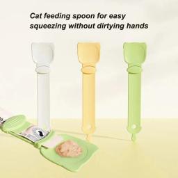 Pet Food Alimentação Colher, Wet Treat Cat Alimentador, Snack Líquido, Rega Suprimentos, Kitten Acessórios - Image 3