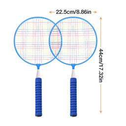 Conjunto de raquetes de badminton para crianças ao ar livre com aperto macio, raquete grande e leve para crianças de 2 jogadores - Image 6