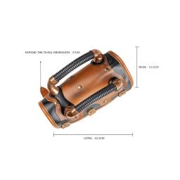 Armadura medieval vintage braço, guarda de couro PU, braçadeira steampunk, manopla vambrace, pulseira para cosplay de palco, adereços guerreiro - Image 2