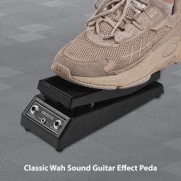 Pedal de guitarra, pedal de efeito sonoro wah, wh-wh estéreo, 6,35mm entrada/saída, alimentação CC 9v - Image 5