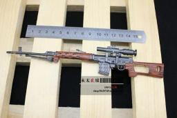 Minitoys 1/6 destacável all-metal svd sniper rifle modelo miniatura armas de soldado para 12 figure figure figura de ação em estoque - Image 2