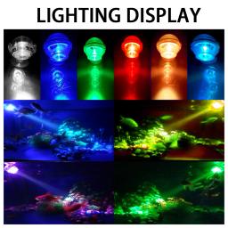 Luz LED subaquática com bateria para piscina e lagoa, luz impermeável para peixes - Image 4