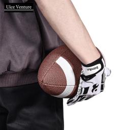 Respirável Anti-Slip Full Finger Silicone Rugby Luvas para Homens e Mulheres, Pulseira Ajustável, Luvas de Futebol Americano - Image 3