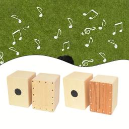 Tambor de caixa Cajon para amantes da música Construção de madeira lindamente texturizada aumenta seu som com o zumbido como efeito - Image 6