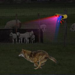 Solar Outdoor Infrared Induction Alarme, Alta Freqüência Detector Ultrasonic, Animal Repeller, Dog Latir, Fazendas, Jardim, 4 Modos - Image 3