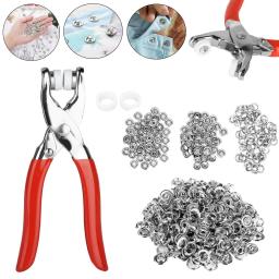 50 conjuntos de botões de pressão de metal 9 mm, kit de fixadores de pressão, suprimentos de artesanato diy para instalação de roupas, bolsa, acessórios de costura - Image 1