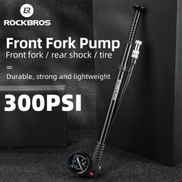 Rockbros Portable Bike Air Pump, Bomba de Forquilha de Alta Pressão, Garfo de Medidor, Suspensão Traseira, Amortecedor, MTB Road, Acessórios de Bicicleta - Image 1