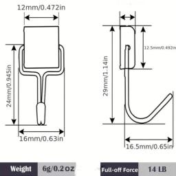 Ganchos magnéticos fortes quadrados, gancho prático de rolamento de carga, Armazenamento multiuso para casa, cozinha, armazenamento de bar, suspensão de chaves, 10 peças - Image 6