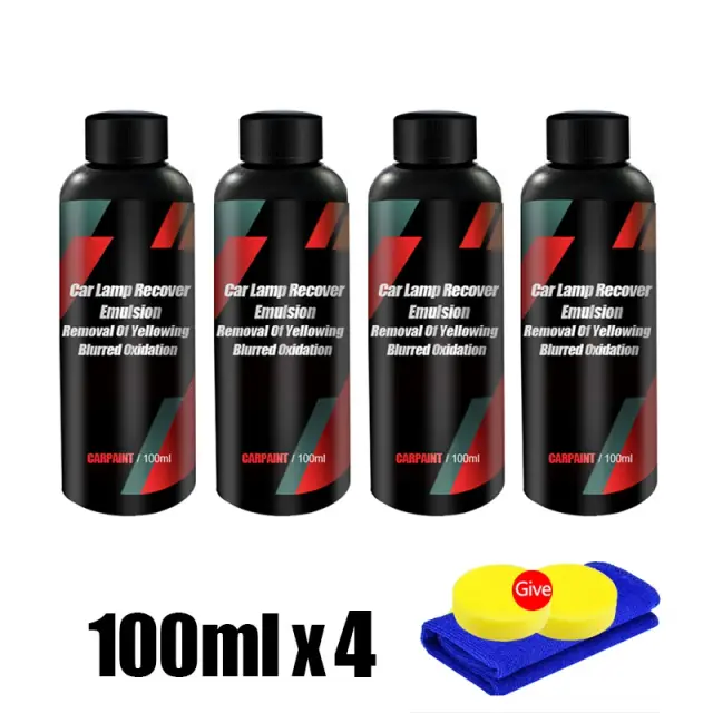 Kit Completo para Polimento e Reparação de Faróis - Removedor de Arranhões e Fluido Renovador para Manutenção Automotiva