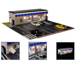 G FANS-Carro Garagem Diorama Modelo com Luzes LED, Parques de Estacionamento, Cidade, DIY Modelos, Modelos em Miniatura, Pode Ser Combinado, 1:64 - Image 4