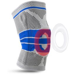 Joelheira com almofadas de silicone Protetor de compressão para esportes de fitness Basquete Voleibol Corrida【1PC】 - Image 4