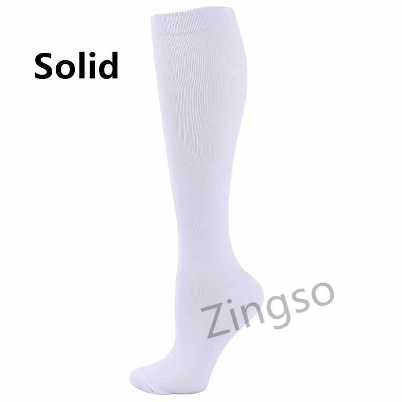 Meias de compressão para homens e mulheres, meias esportivas, enfermagem, rugby, maratona, ciclismo, futebol, varizes, corrida, 20-30 mmhg - Image 1