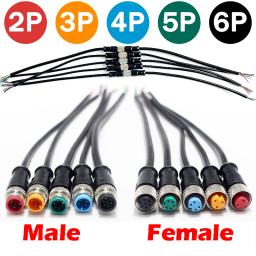 DC Bicicleta Elétrica Butt Joint Plug, Conector Feminino e Masculino Impermeável, Fiação Scooter, Cabo de freio, 20cm, M9, 2 Pin, 3 Pin, 4 Pin, 5 Pcs, 20Pcs - Image 1