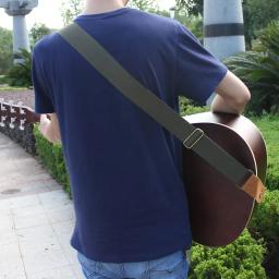 Correia de guitarra ajustável poliéster impressão de alta qualidade estilo étnico puro algodão bordado acessórios de guitarra acústica elétrica - Image 4