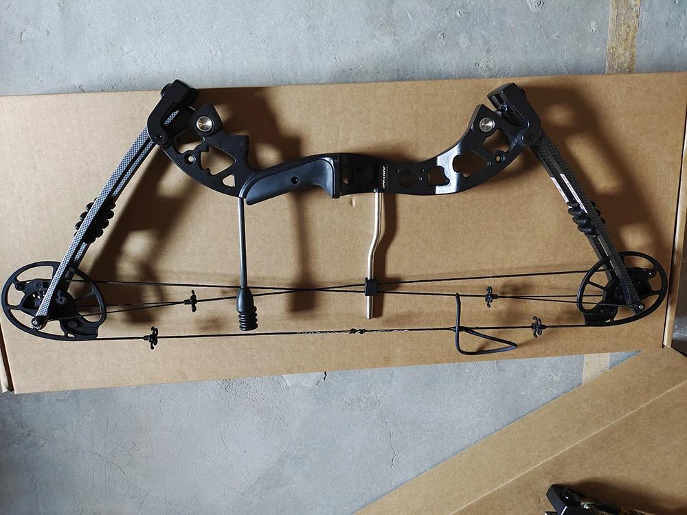 Junxing m125 arco composto tiro com arco camuflagem preta aviação cinto de alumínio 30-70lbs tração ajustável arco de caça arco de alta potência - Image 1