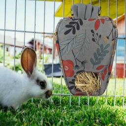 Saco De Alimentação De Feno Para Pequenos Animais De Estimação, Alimentador De Coelho, Grama, Chinchilas, Porco Holandês, Comida - Image 5
