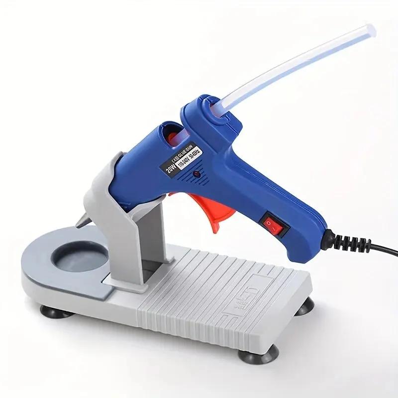 Proteja sua pistola de cola com este antiderrapante Glue Gun Stand, suporte ventosa - Image 1