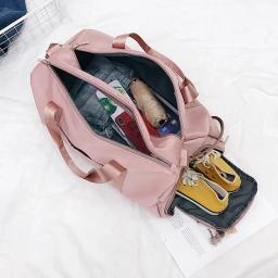 Impermeável Nylon Sports Gym Bags para Homens e Mulheres, Bolsa de Viagem, Yoga Mat, Sapatos Compartimento, Treinamento, Fitness, ao ar livre - Image 5