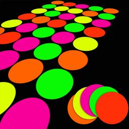 UV Reactive Neon Papers Glow Cards, DIY Dance Floor, Move Jogos, Classic Twister, Estoque de cartão, Decoração do partido Suprimentos - Image 1