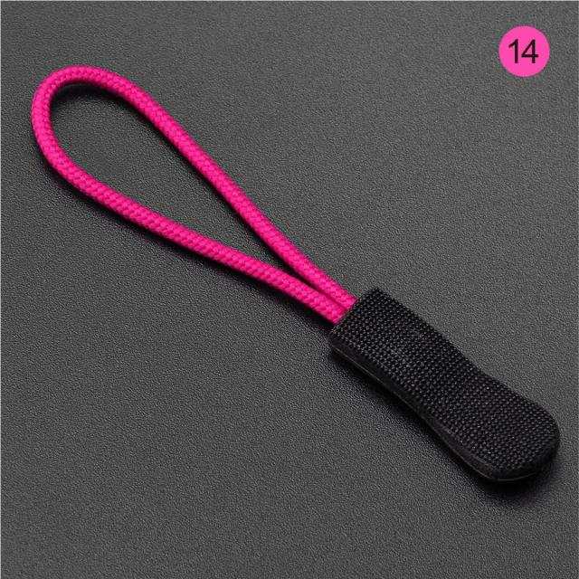 Conjunto com 10 Cordões Coloridos de Zíper com Puxador de Alta Qualidade para Bolsas de Viagem e Roupas Esportivas