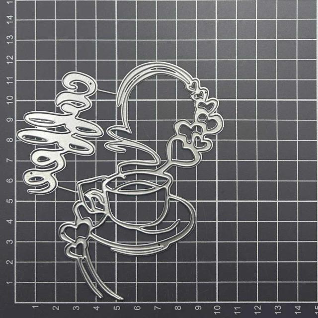 Corte de Metal para Artesanato: Modelos de Xícaras, Corações e Stencil para Card Making e Gravação