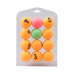 12PCS Cor Número Tênis De Mesa Profissional Ping-Pong Bola Numerada Beer Pong Raffle Ball Para Jogos De Treinamento De Tênis De Mesa 40MM - Image 1