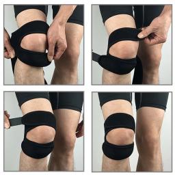 Ajustável Sports Knee Pad Protector, Fitness ao ar livre, Ginásio, Caminhadas, Corrida, Correia Dupla, Patela do Joelho, Guarda Perna, 1 Pc - Image 3
