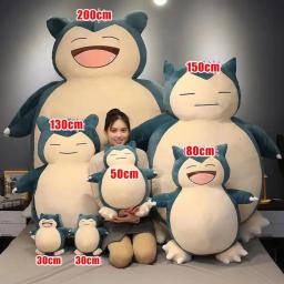 200/150cm aoger gigante snorlax brinquedos de pelúcia kawaii macio snorlax concha de couro plushie sem enchimento travesseiro presentes para crianças pokemon - Image 4