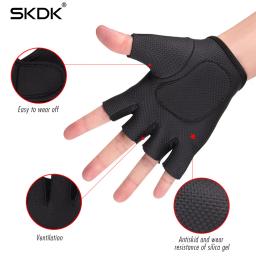Non-Slip Anti-Vibration Sports Luvas, Equipamento de Pano de Mergulho, Ginásio Handguards, Fitness Barbell, Fitness Protective Gear - Image 6